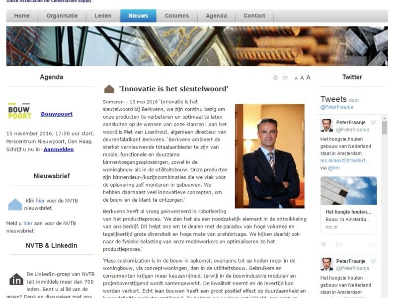 Innovatie is het sleutelwoord