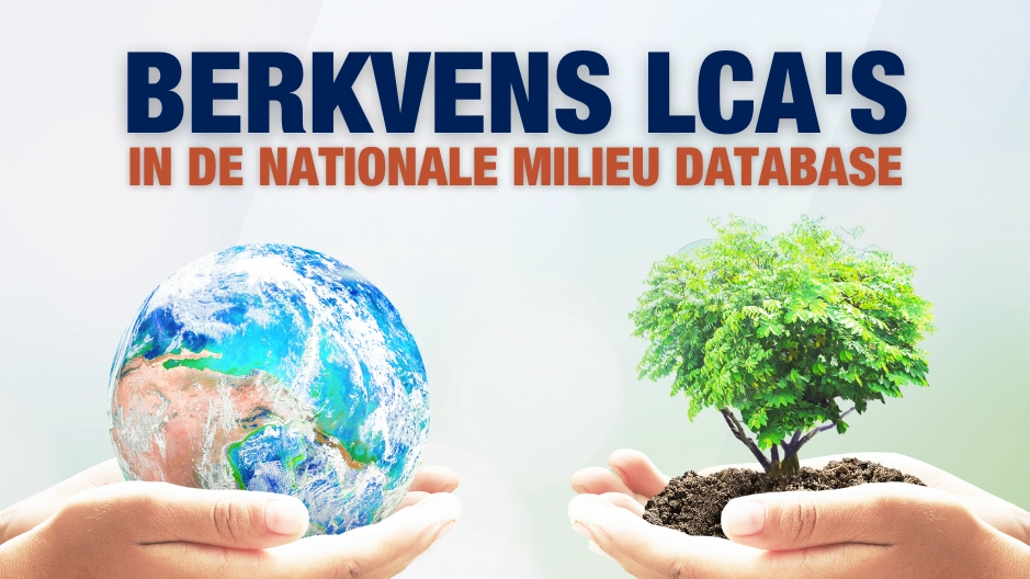 70% van onze producten gepubliceerd in de Nationale Milieudatabase