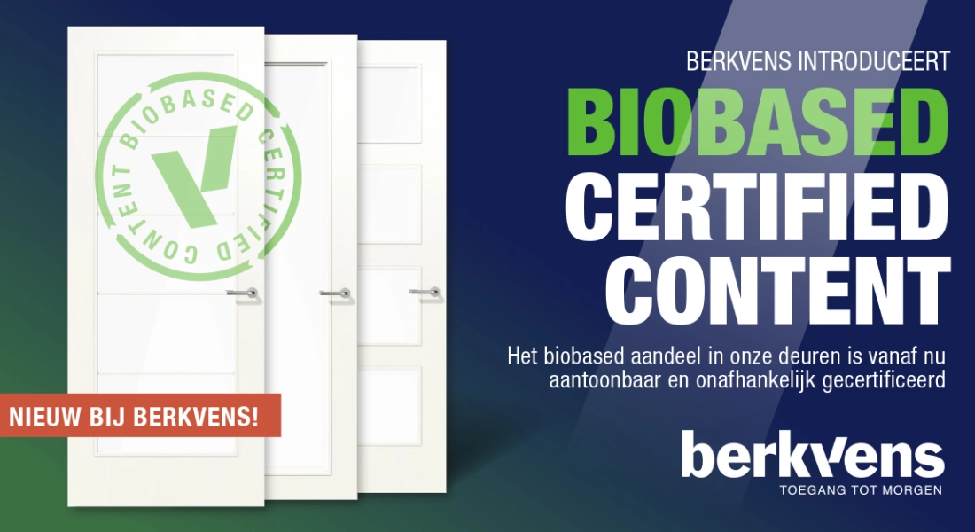 Berkvens binnendeuren vanaf nu biobased gecertificeerd