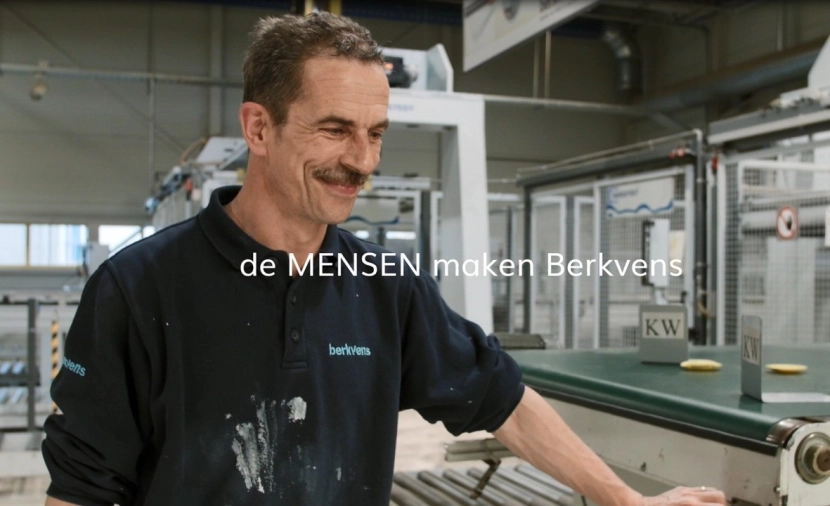 Medewerker in beeld, omdat de mensen Berkvens maken