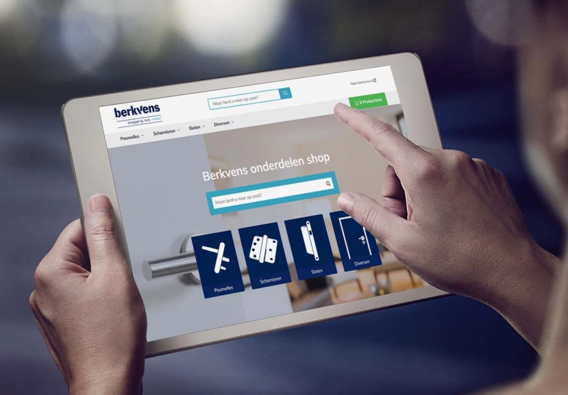 Berkvensshop.nl op iPad