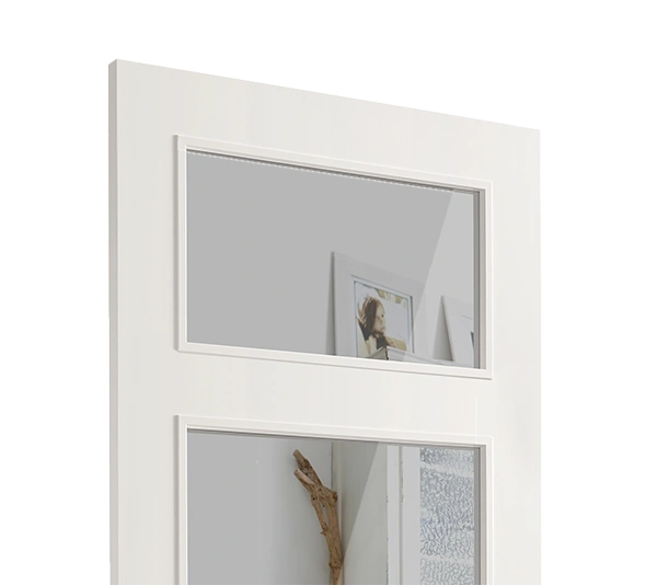 Grijs glas in binnendeur