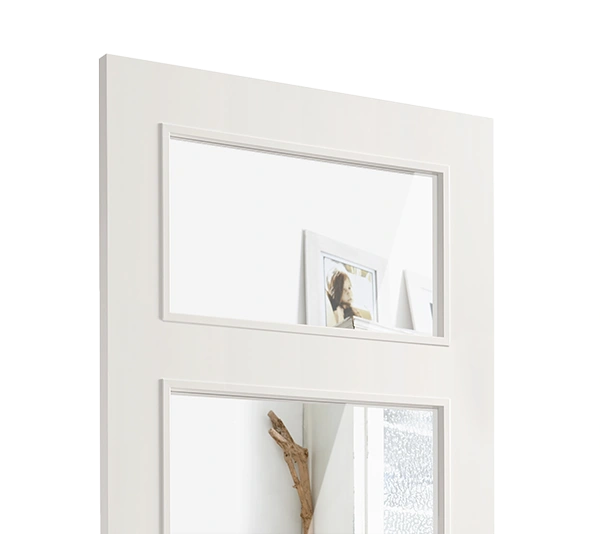 Helder glas in binnendeur