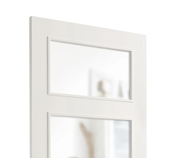 Satijn glas in binnendeur