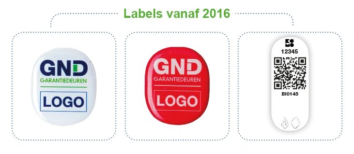 GND Garantiedeuren labels